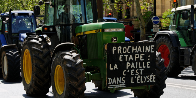 Manifestation des agriculteurs en Languedoc-Roussillon