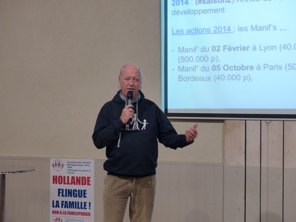 Jean-Luc d'Auzac, responsable de La Manif Pour Tous Languedoc-Roussillon