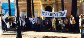 Manifestation anti Piss Christ à Ajaccio